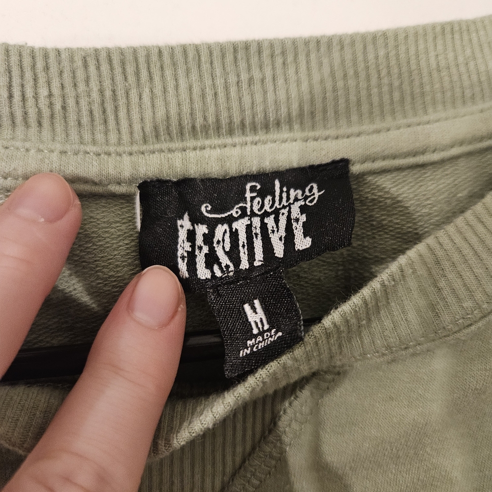 Green and Orange Ombre Sweatshirt - Picture 2 of 2